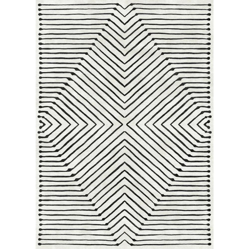 Calator Black & Ivory Rug – 5×7 Rugs – Premium Linen | 5×7 Rugs 5x7 Rugs 5x7 Rugs