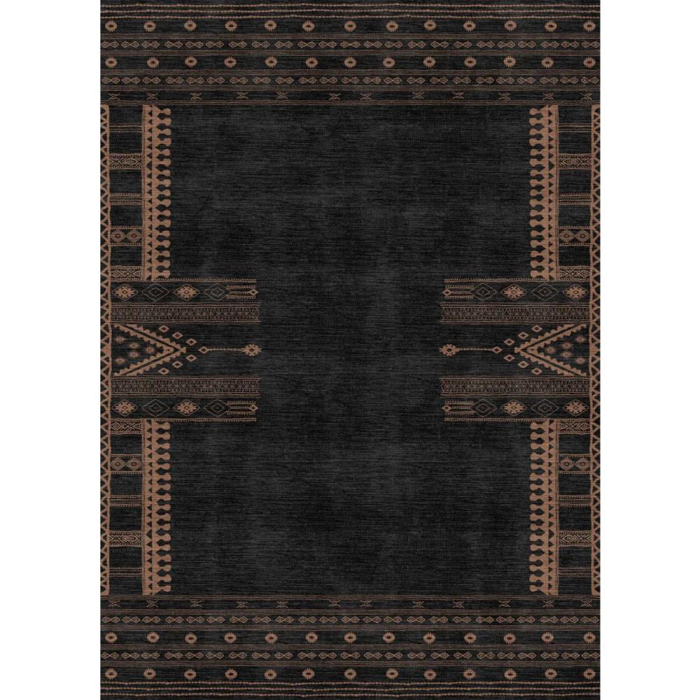 Mazela Black Rug – 5×7 Rugs – Premium Linen | 5×7 Rugs 5x7 Rugs 5x7 Rugs