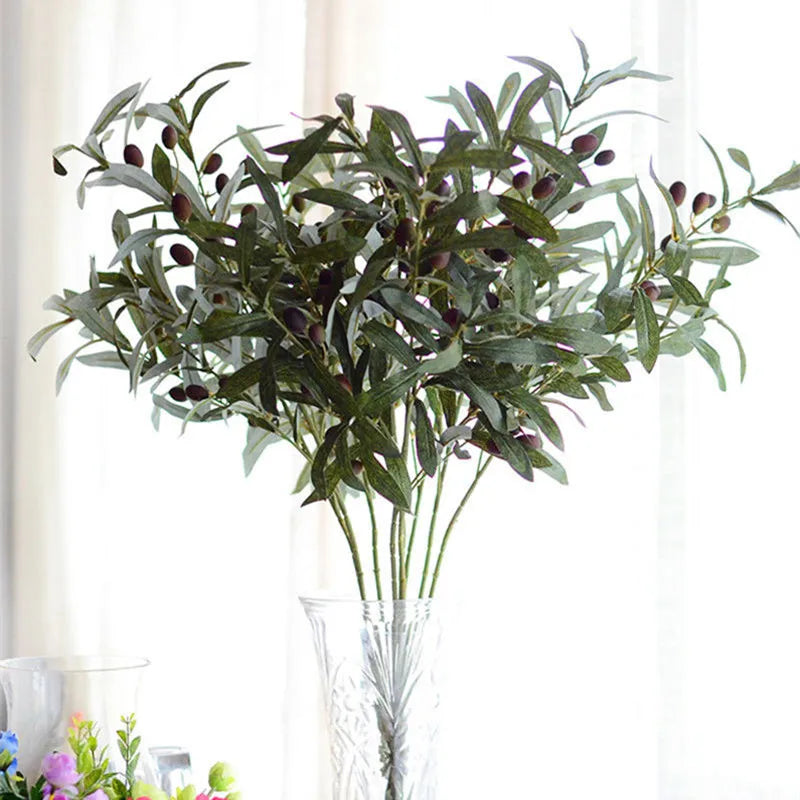 Artificial Olive Tree Branch | Small Floral & Foliage Decor Decor Small Floral & Foliage Decor