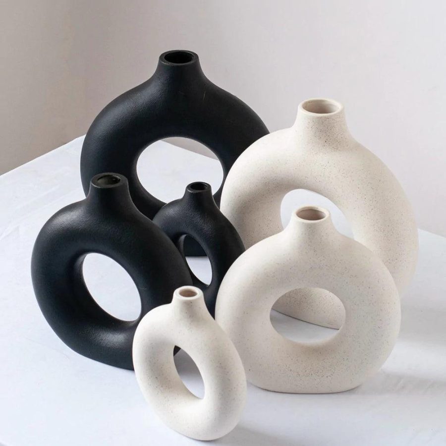 Donut Vase Collection | Cement Vases Cement Vases Cement Vases