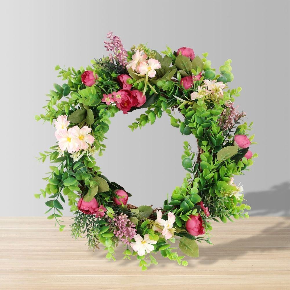 Jayla Artificial Floral Wreath 19.7” | Artificial Wreaths Artificial Wreaths Artificial Wreaths