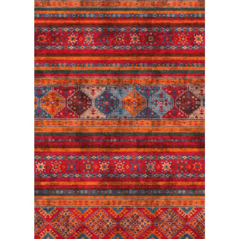 Lionelle Orange Multi Rug – 2.5×10 Rugs – Premium Linen | 2.5×10 Rugs 2.5x10 Rugs 2.5x10 Rugs