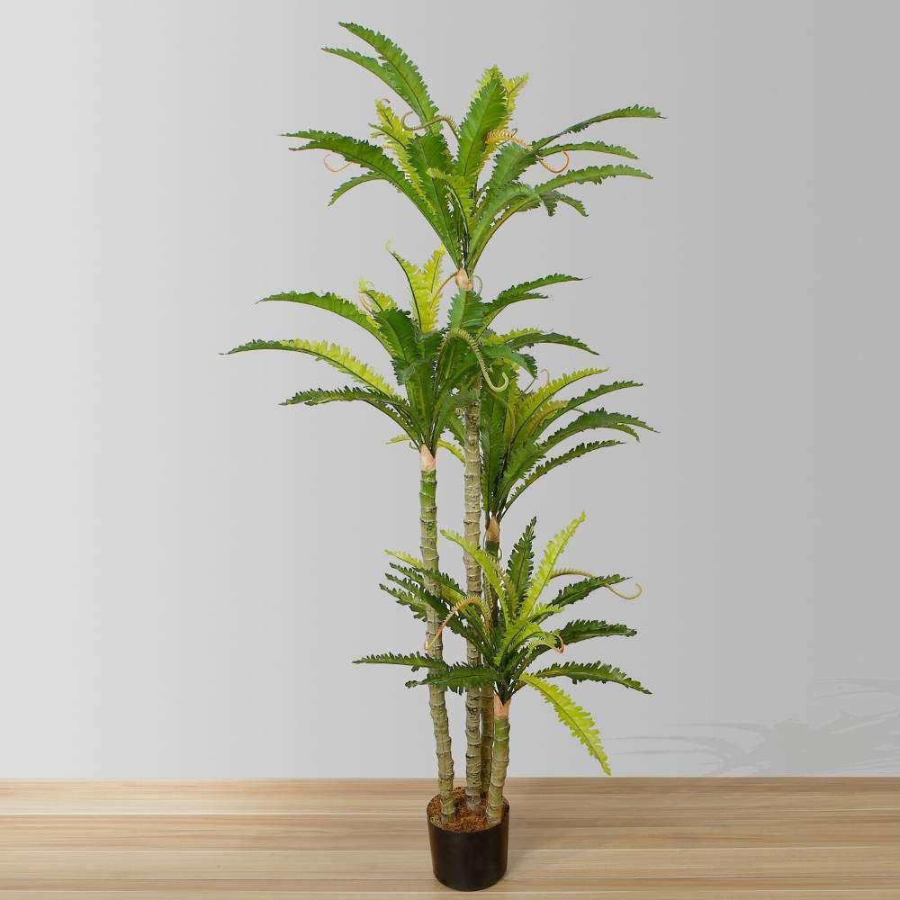 Alba Artificial Bird Nest Fern Potted Plant 5.2′ | Artificial Plants & Trees Artificial Plants Artificial Plants & Trees