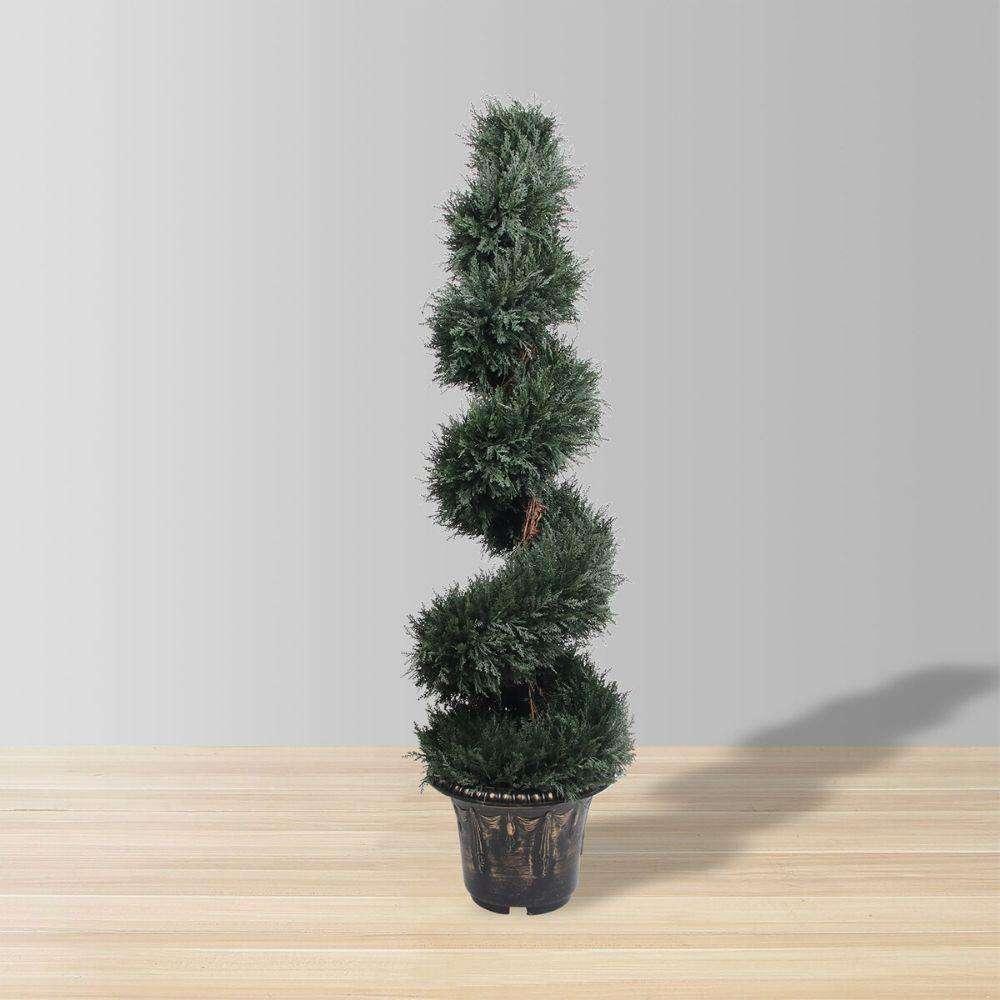 Perth Faux Potted Spiral Boxwood Topiary Plant (Multiple Sizes) | Artificial Plants & Trees Artificial Boxwood Topiary Artificial Boxwood Topiary